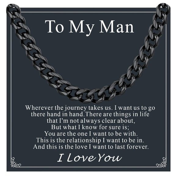Other - Stainless Steel Cuban Link Chain Necklace Classic Durable Minimalist Gift